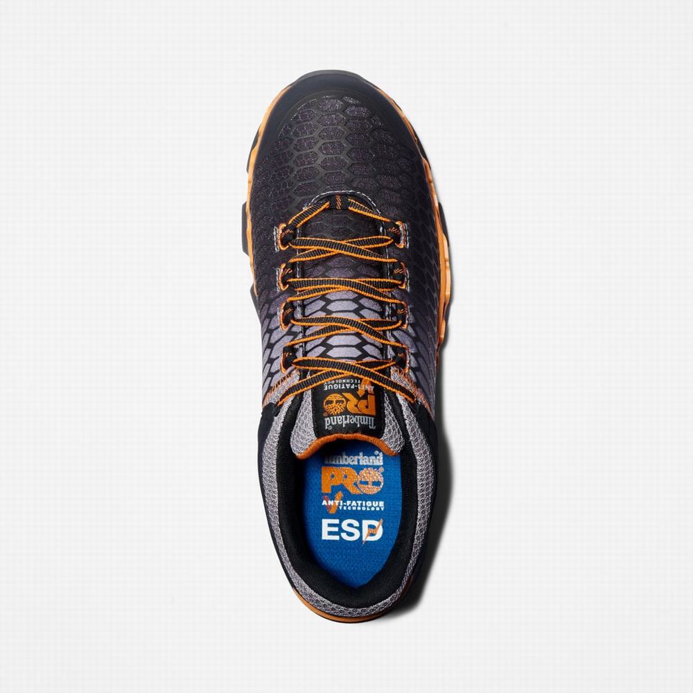Timberland PRO® Powertrain Sport Alloy Burunlu İş Sneaker İş Ayakkabısı Erkek Gri Turuncu | TR-5970L