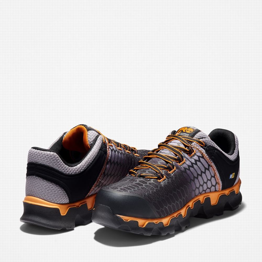 Timberland PRO® Powertrain Sport Alloy Burunlu İş Sneaker İş Ayakkabısı Erkek Gri Turuncu | TR-5970L