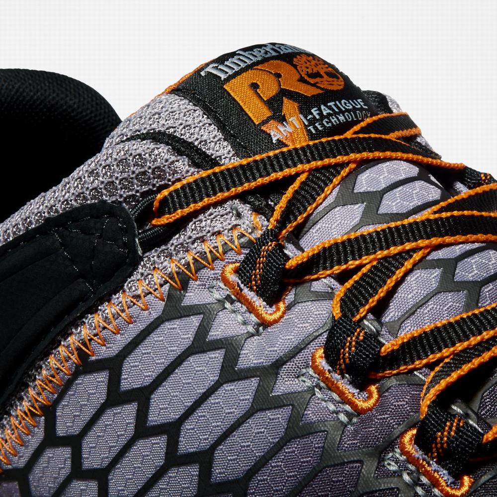 Timberland PRO® Powertrain Sport Alloy Burunlu İş Sneaker İş Ayakkabısı Erkek Gri Turuncu | TR-5970L