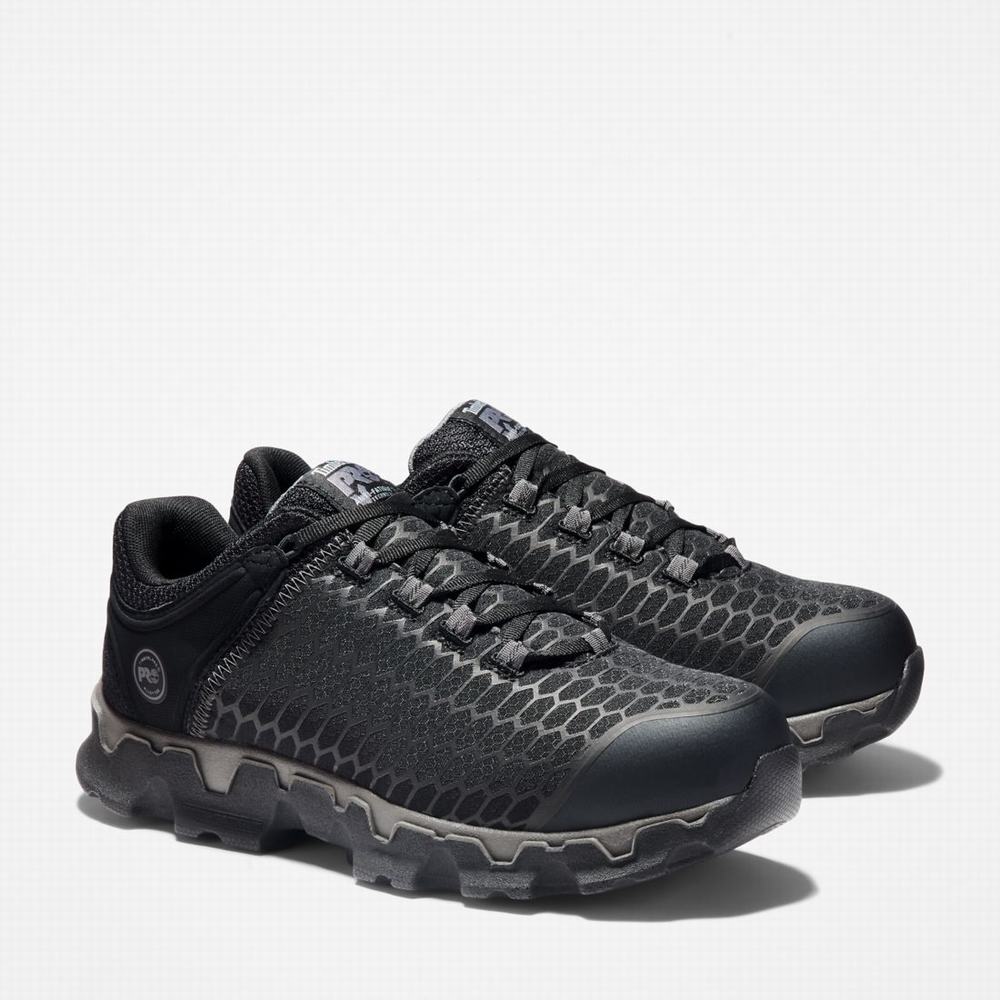 Timberland PRO® Powertrain Sport Alloy Burunlu İş Sneaker İş Ayakkabısı Erkek Siyah | TR-6953Z