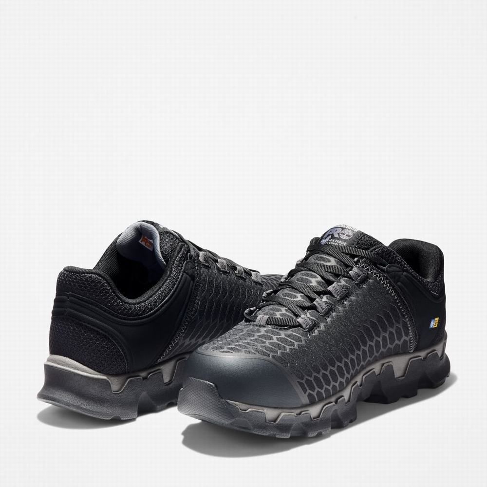 Timberland PRO® Powertrain Sport Alloy Burunlu İş Sneaker İş Ayakkabısı Erkek Siyah | TR-6953Z