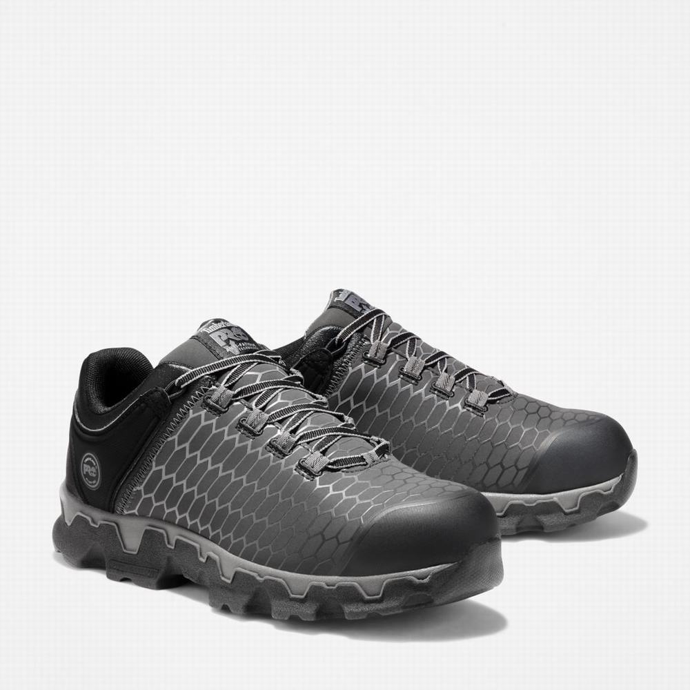 Timberland PRO® Powertrain Sport Alloy Burunlu İş Sneaker İş Ayakkabısı Erkek Siyah | TR-7495U