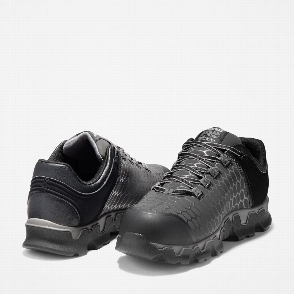 Timberland PRO® Powertrain Sport Alloy Burunlu İş Sneaker İş Ayakkabısı Erkek Siyah | TR-7495U