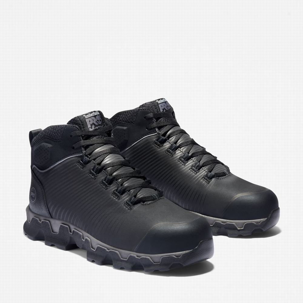 Timberland PRO® Powertrain Sport Alloy Burunlu İş Sneaker Iş Botu Erkek Siyah | TR-7840T