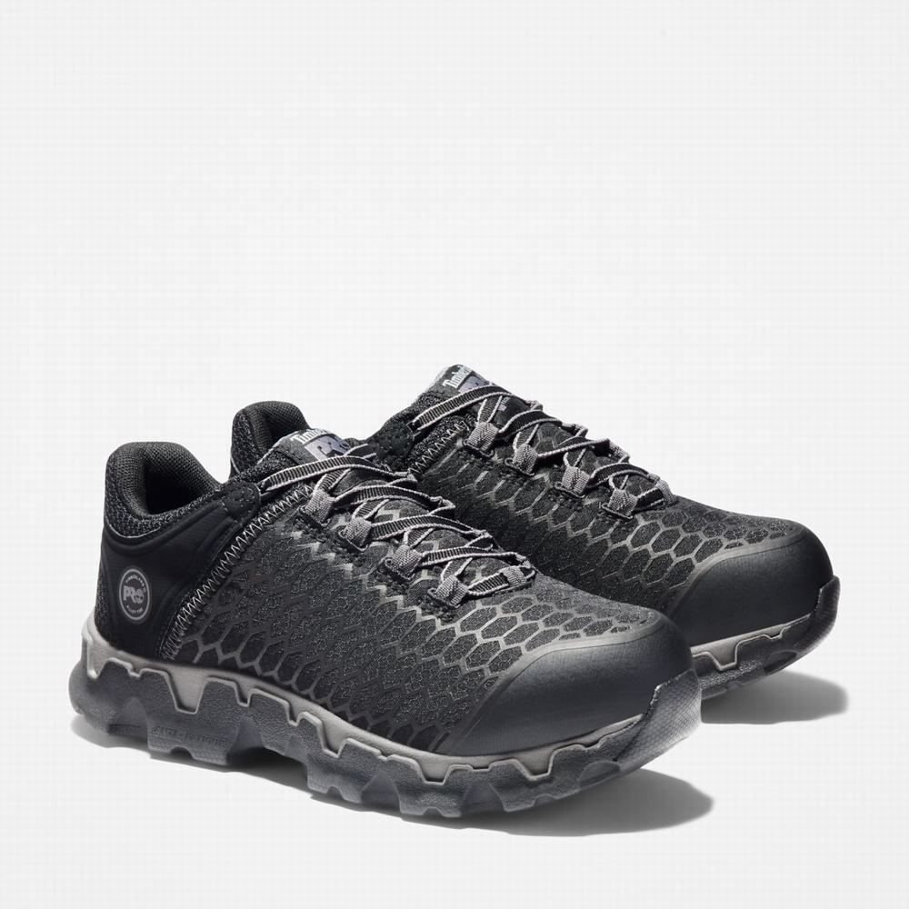 Timberland PRO® Powertrain Sport Alloy Burunlu İş Sneaker İş Ayakkabısı Kadın Siyah | TR-8679B