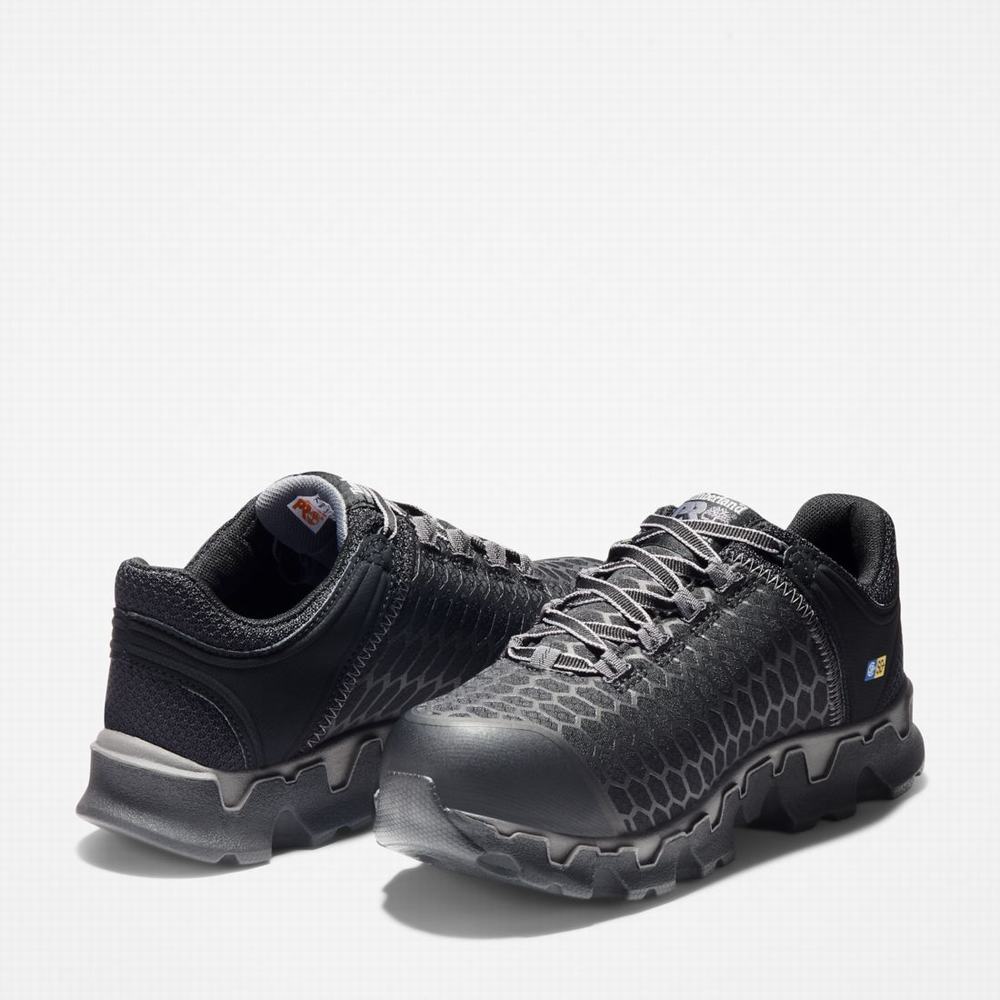 Timberland PRO® Powertrain Sport Alloy Burunlu İş Sneaker İş Ayakkabısı Kadın Siyah | TR-8679B