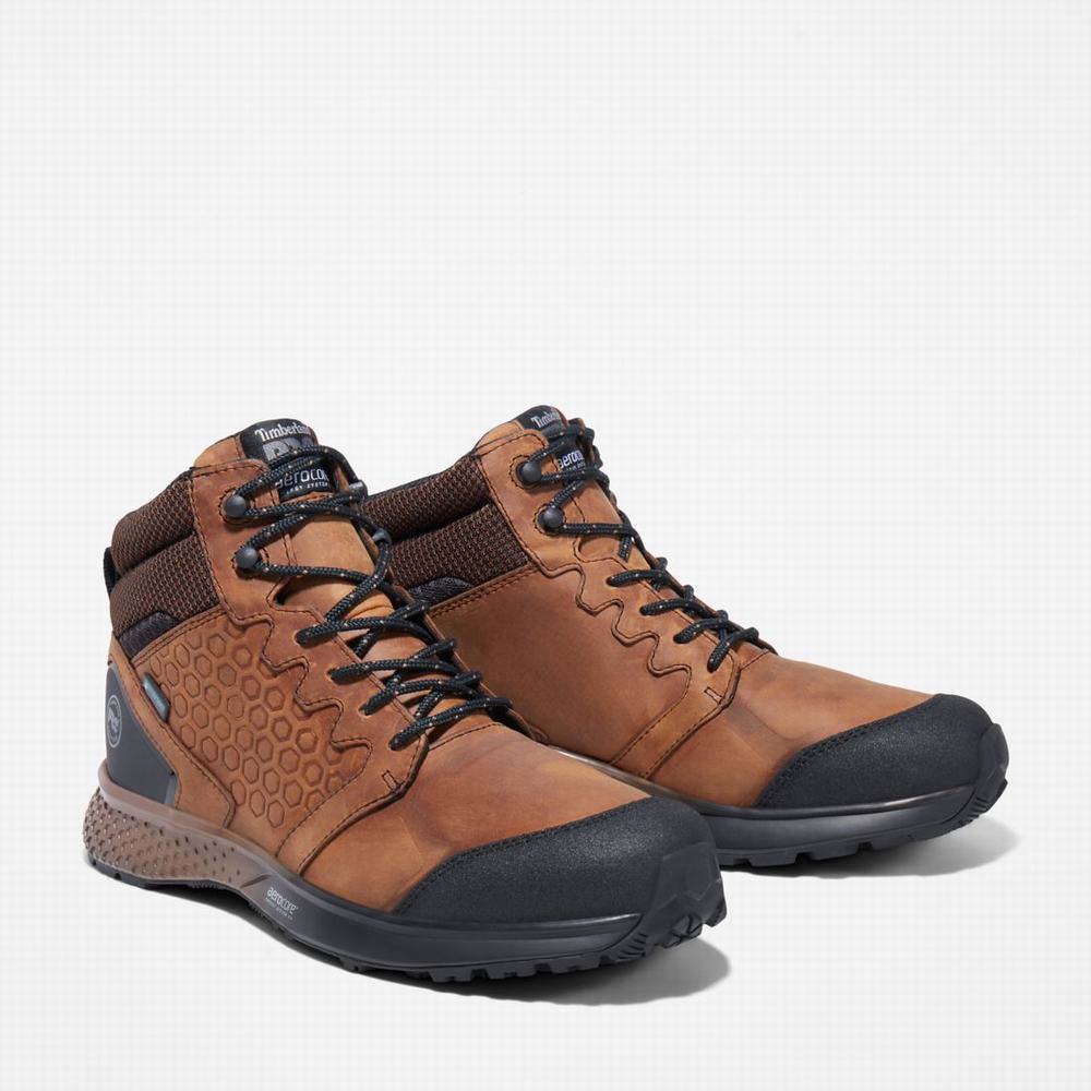 Timberland PRO® Reaxion Hikers Iş Botu Erkek Kahverengi Kahverengi | TR-9085H
