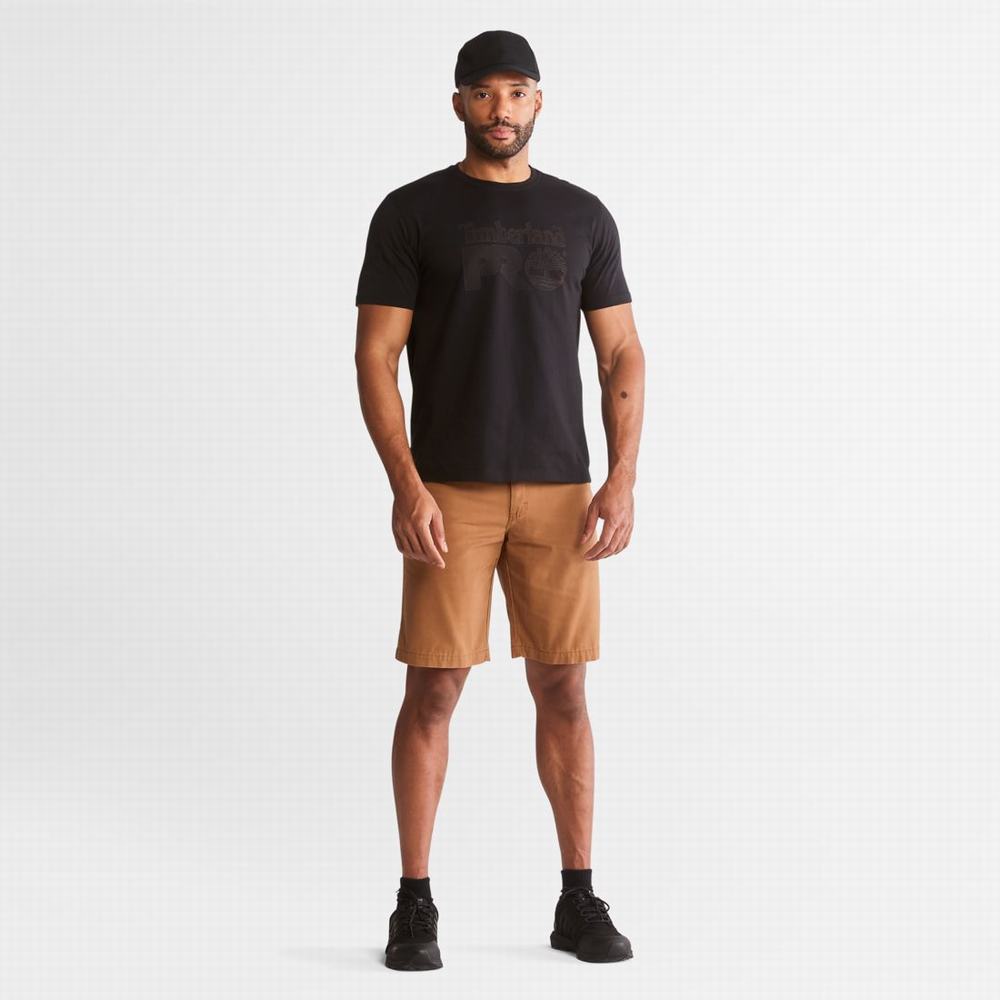 Timberland PRO® Textured Graphic Kısa-Sleeve Tişört Erkek Siyah | TR-2097X