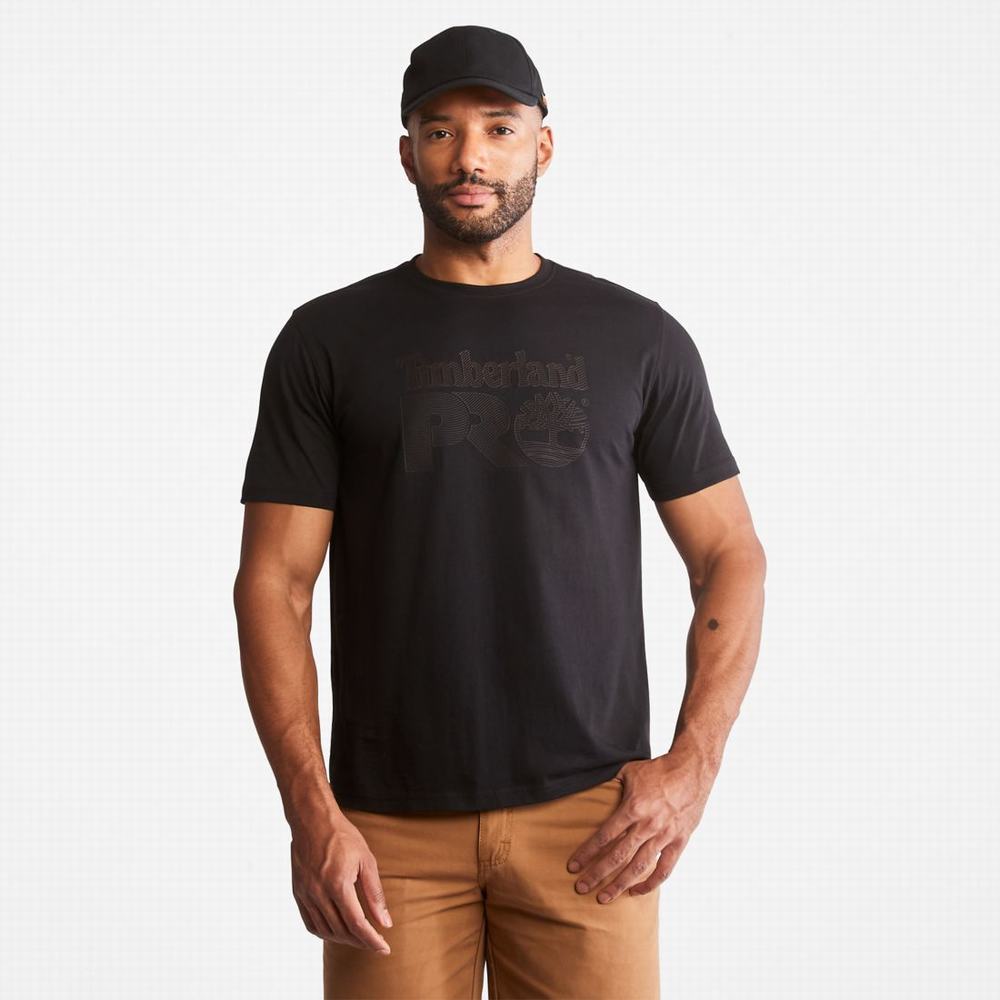 Timberland PRO® Textured Graphic Kısa-Sleeve Tişört Erkek Siyah | TR-2097X