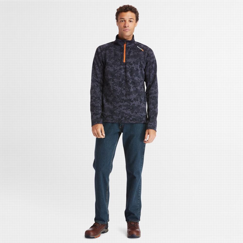 Timberland PRO® Understory Quarter-Zip Fleece Gömlek Erkek Siyah | TR-1754K