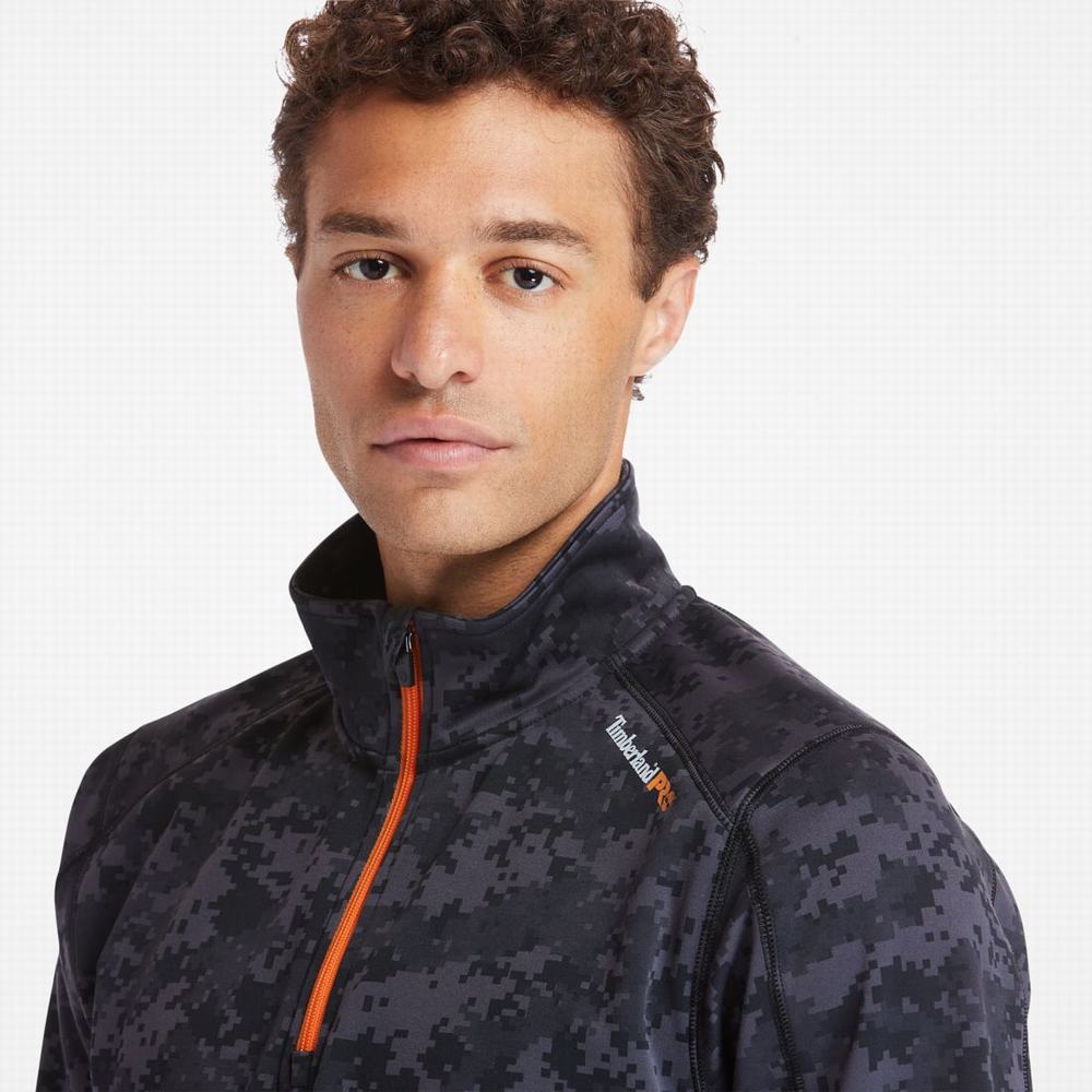 Timberland PRO® Understory Quarter-Zip Fleece Gömlek Erkek Siyah | TR-1754K