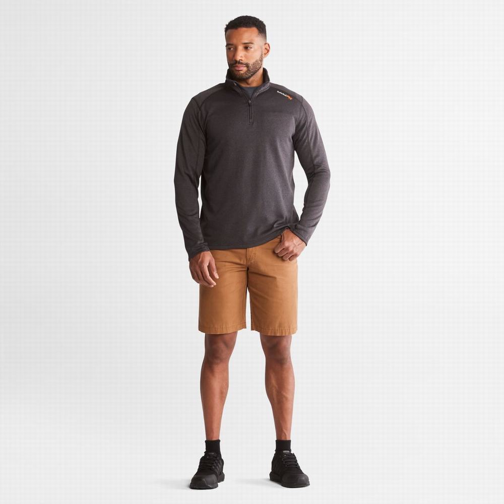Timberland PRO® Understory Quarter-Zip Fleece Gömlek Erkek Koyu Gri | TR-4150X