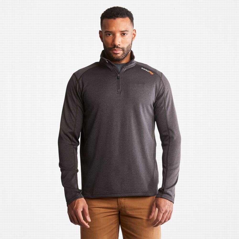 Timberland PRO® Understory Quarter-Zip Fleece Gömlek Erkek Koyu Gri | TR-4150X