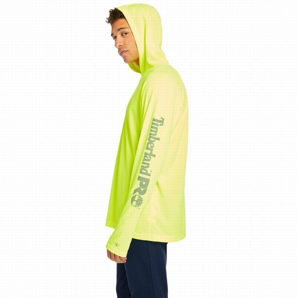 Timberland PRO® Wicking Good Kapüşonlu Sweatshirt Erkek Sarı | TR-4015C