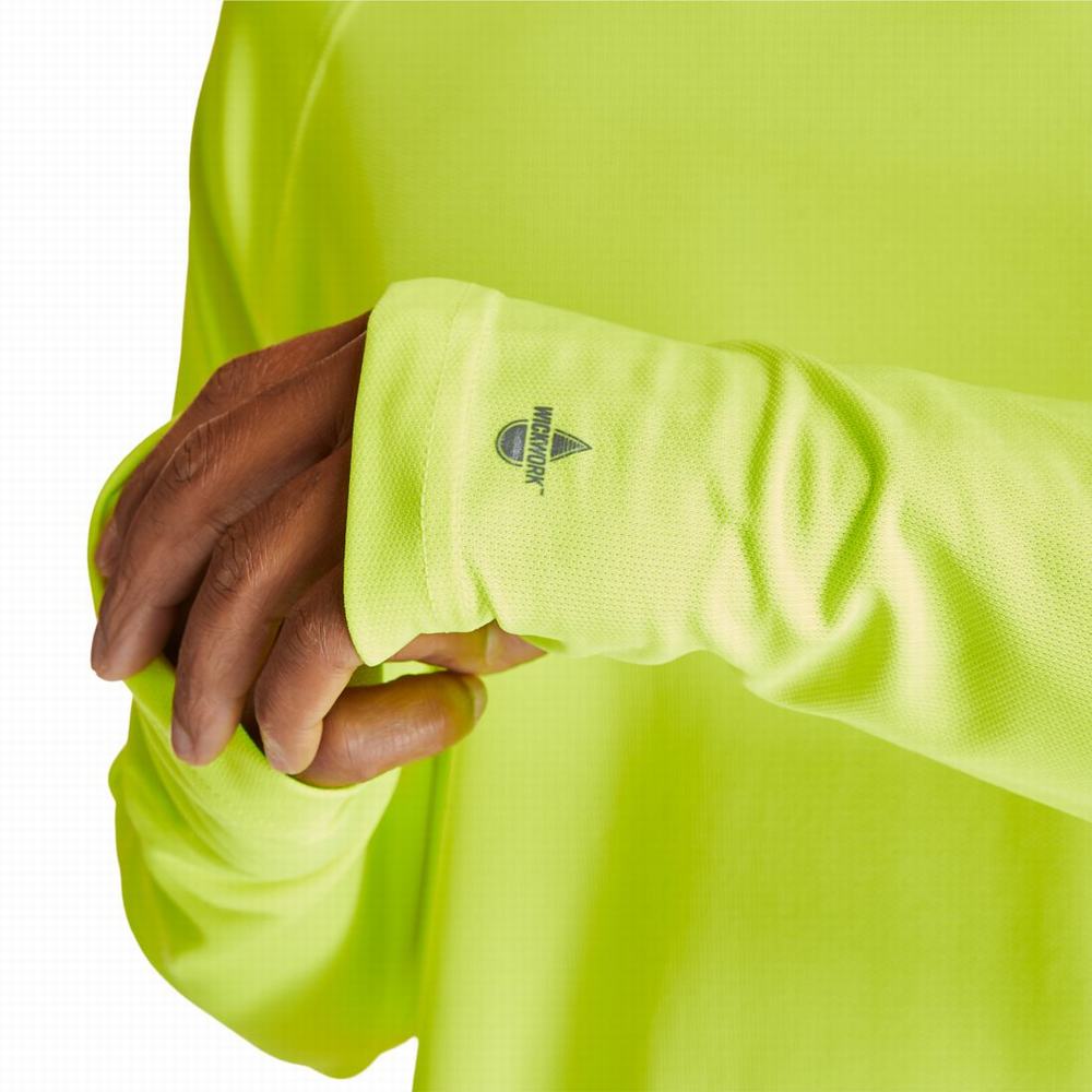 Timberland PRO® Wicking Good Kapüşonlu Sweatshirt Erkek Sarı | TR-4015C