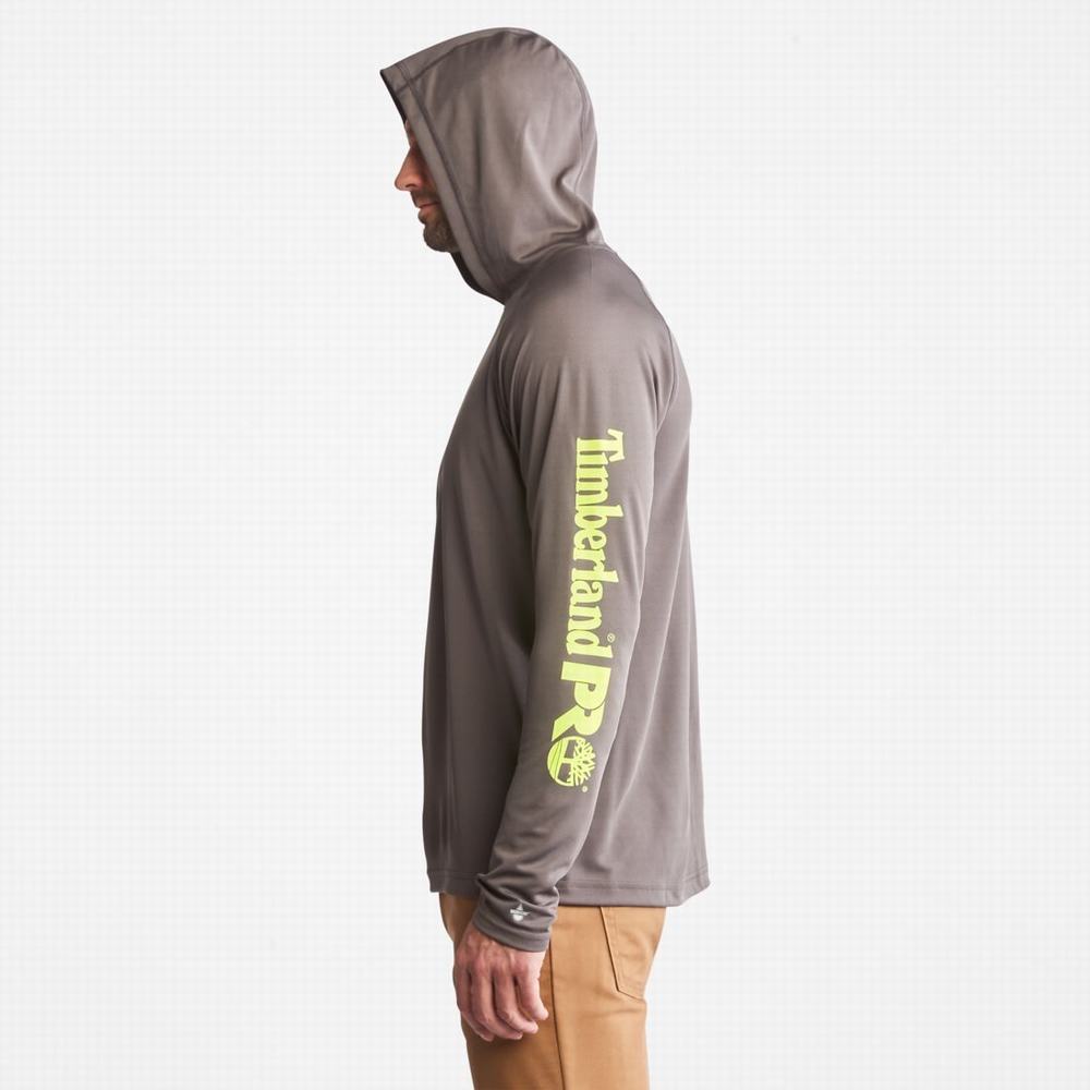 Timberland PRO® Wicking Good Kapüşonlu Sweatshirt Erkek Pewter | TR-6395X