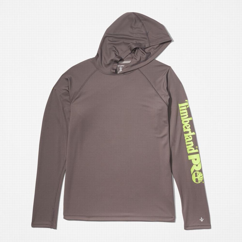 Timberland PRO® Wicking Good Kapüşonlu Sweatshirt Erkek Pewter | TR-6395X