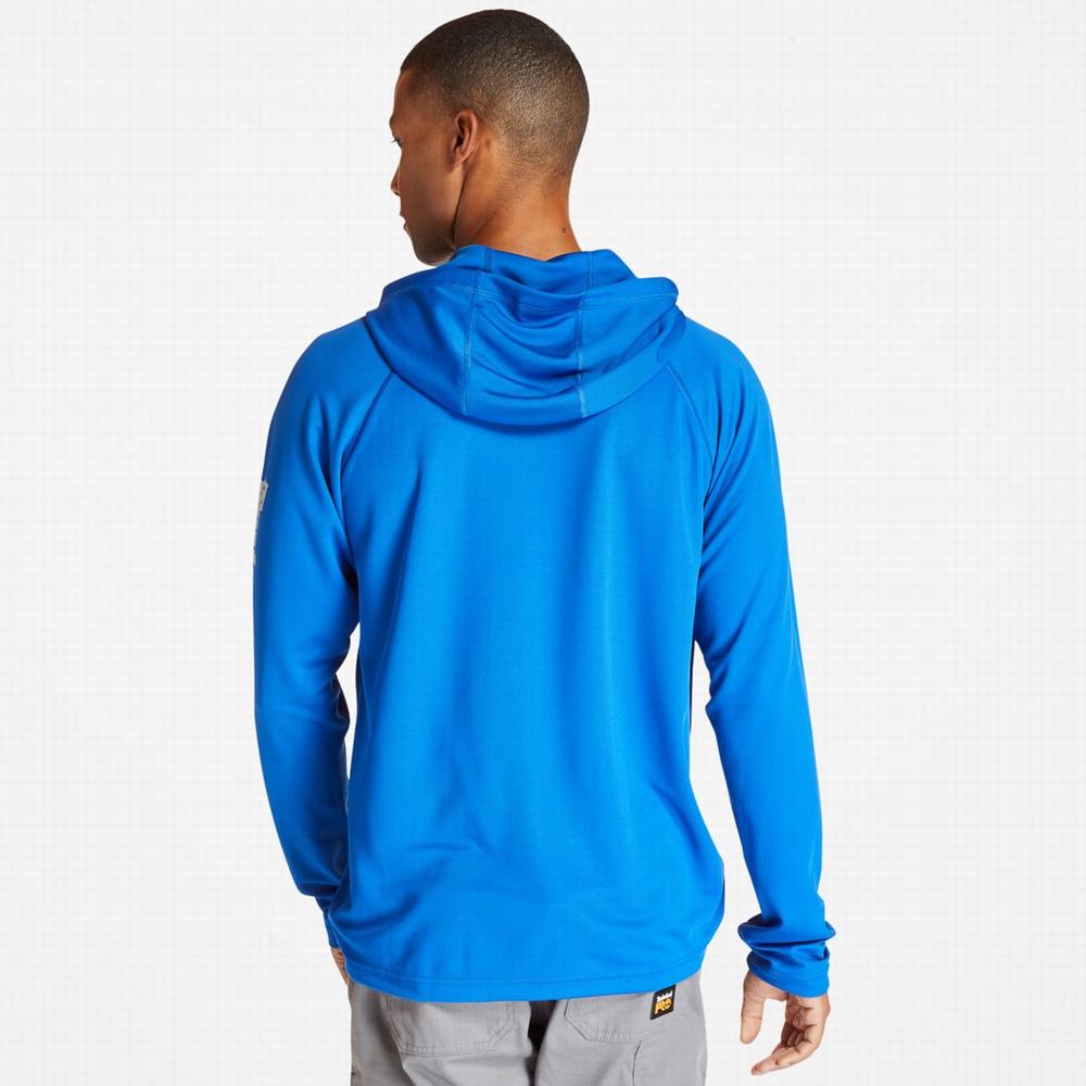 Timberland PRO® Wicking Good Kapüşonlu Sweatshirt Erkek Mavi | TR-6534V