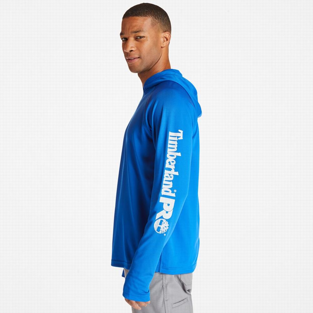 Timberland PRO® Wicking Good Kapüşonlu Sweatshirt Erkek Mavi | TR-6534V