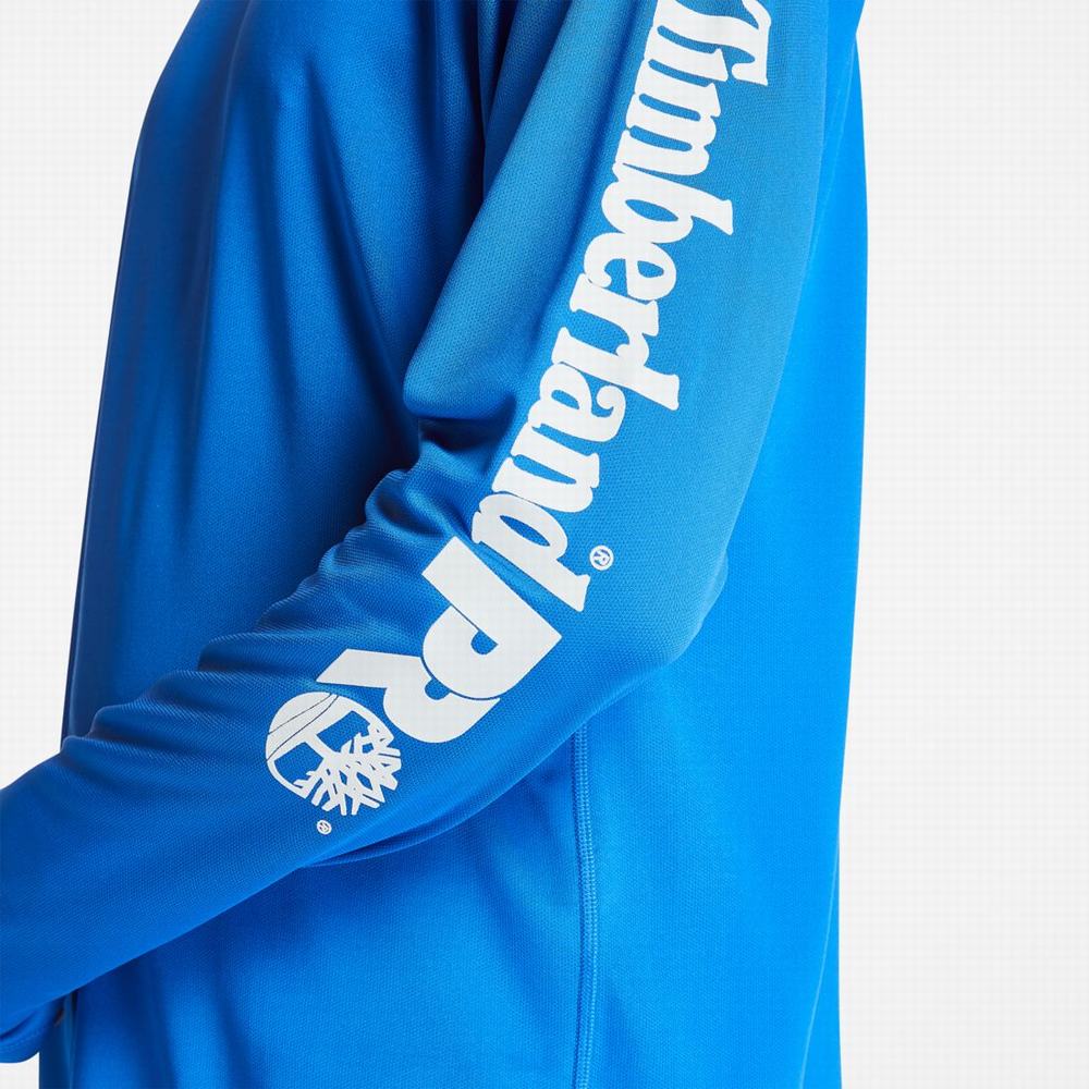 Timberland PRO® Wicking Good Kapüşonlu Sweatshirt Erkek Mavi | TR-6534V