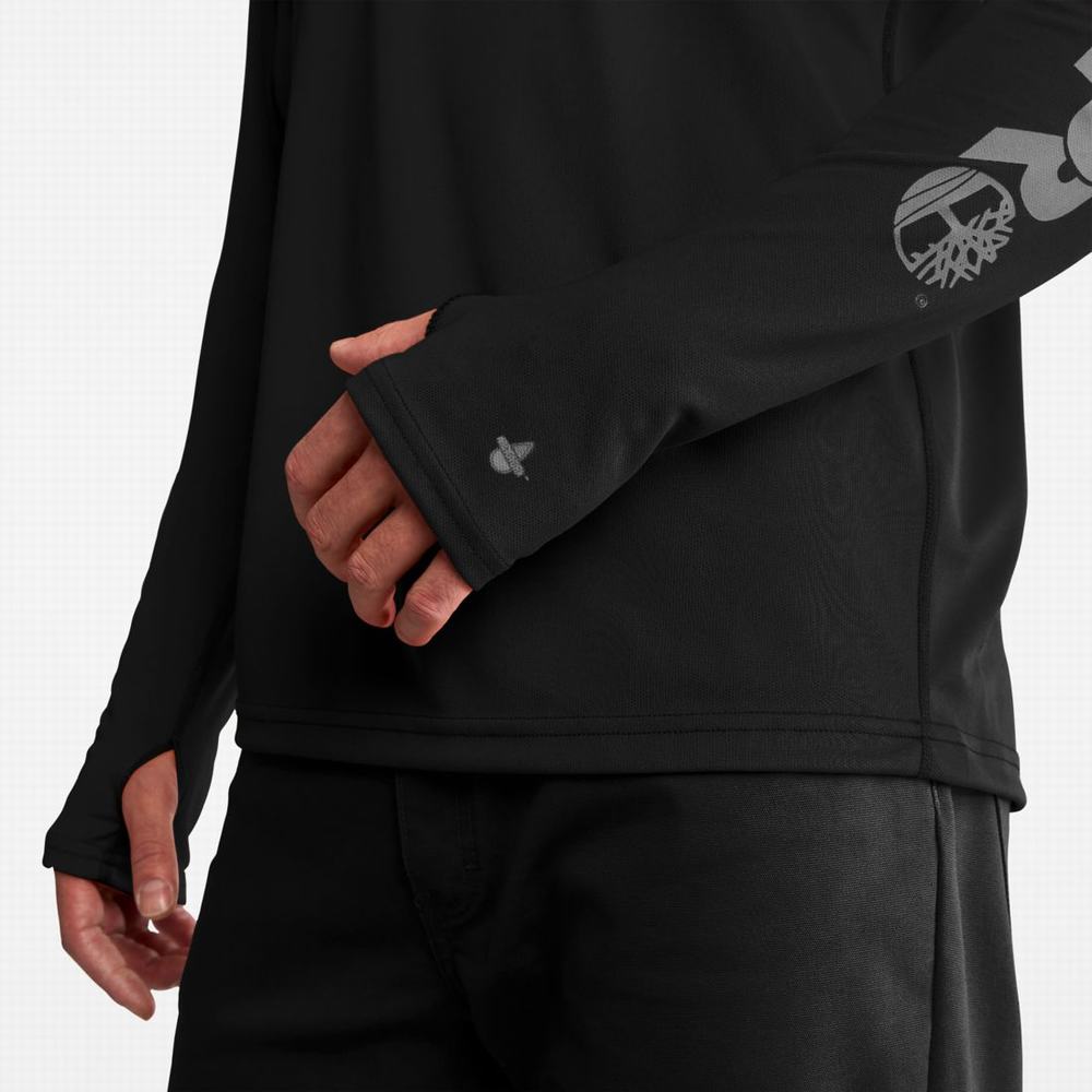 Timberland PRO® Wicking Good Kapüşonlu Sweatshirt Erkek Siyah | TR-7196N