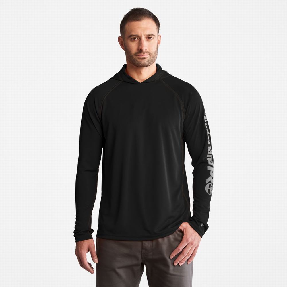 Timberland PRO® Wicking Good Kapüşonlu Sweatshirt Erkek Siyah | TR-7196N