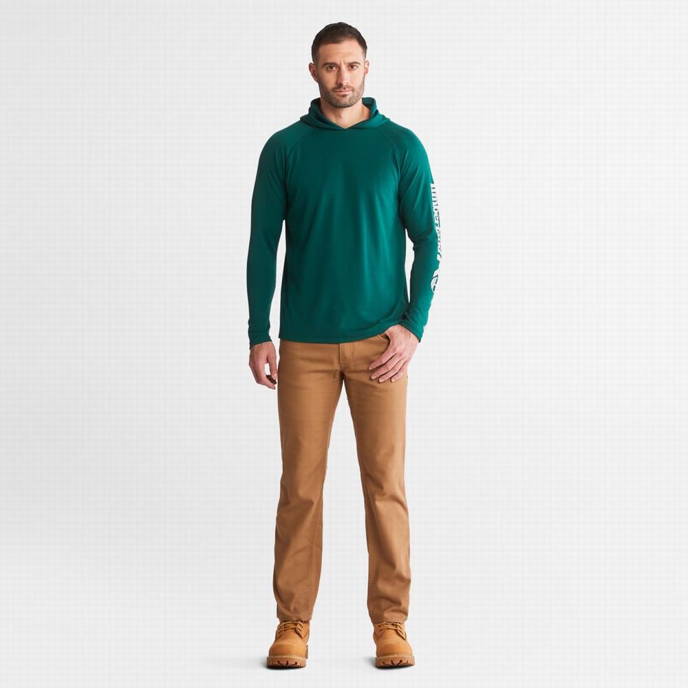 Timberland PRO® Wicking Good Kapüşonlu Sweatshirt Erkek Kahverengi | TR-7281Z