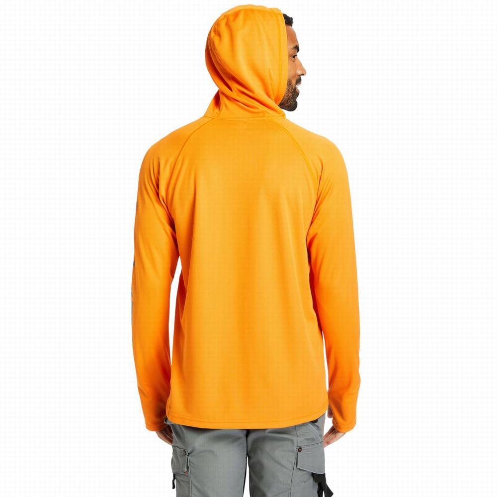 Timberland PRO® Wicking Good Kapüşonlu Sweatshirt Erkek Turuncu | TR-8502B