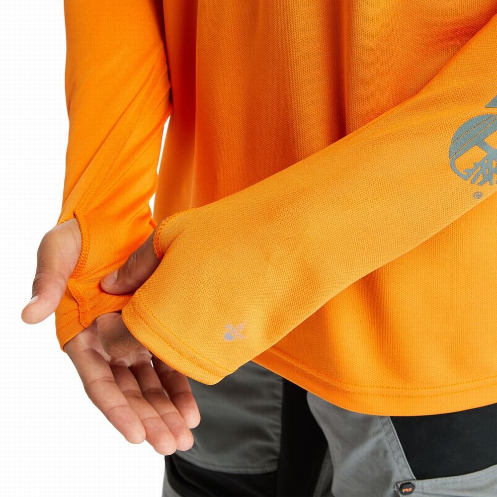 Timberland PRO® Wicking Good Kapüşonlu Sweatshirt Erkek Turuncu | TR-8502B