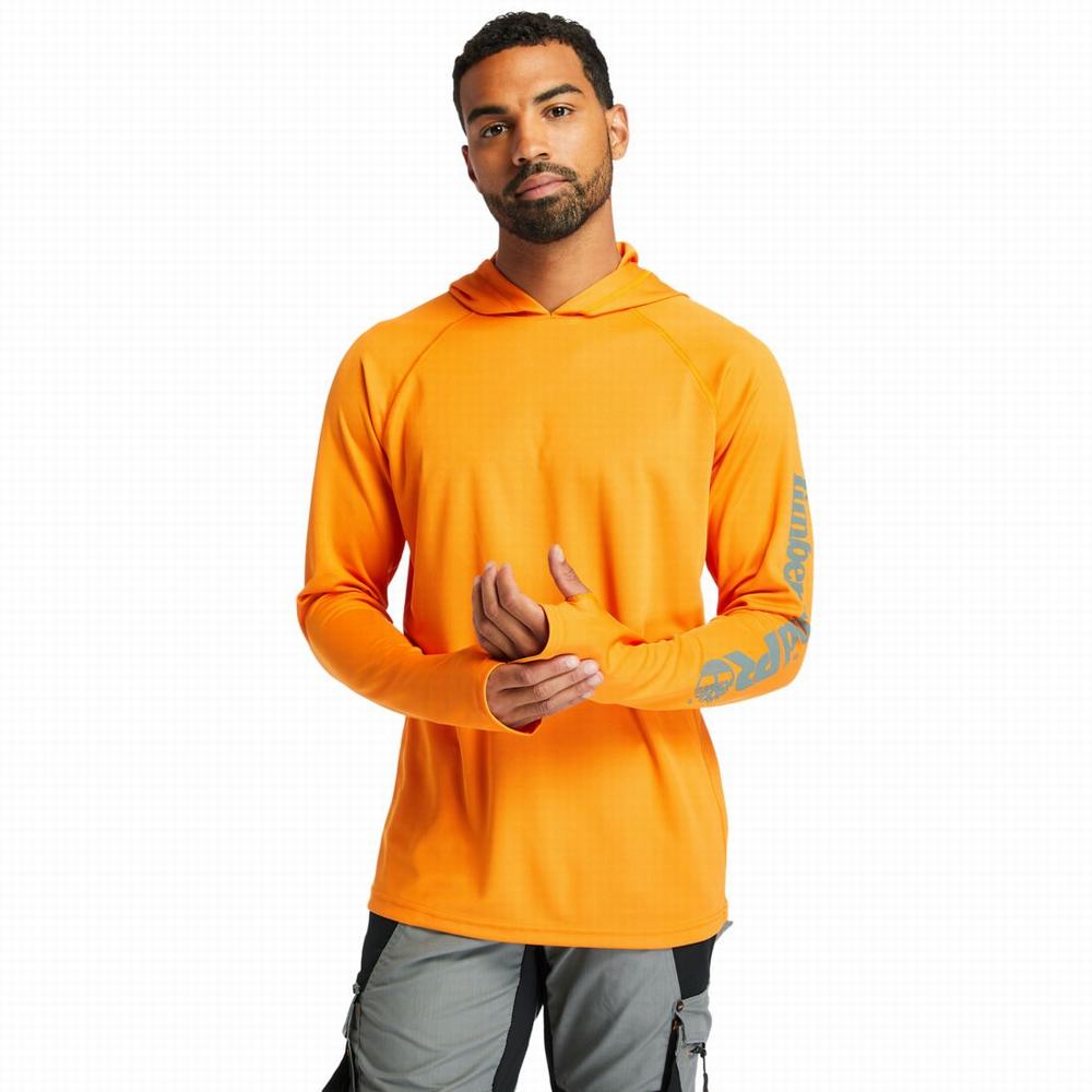 Timberland PRO® Wicking Good Kapüşonlu Sweatshirt Erkek Turuncu | TR-8502B