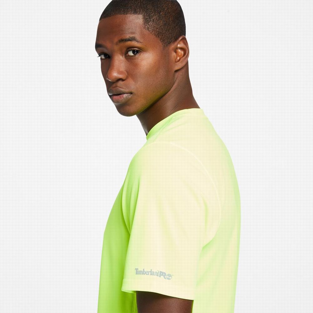 Timberland PRO® Wicking Good Kısa-Sleeve Tişört Erkek Sarı | TR-5607Y
