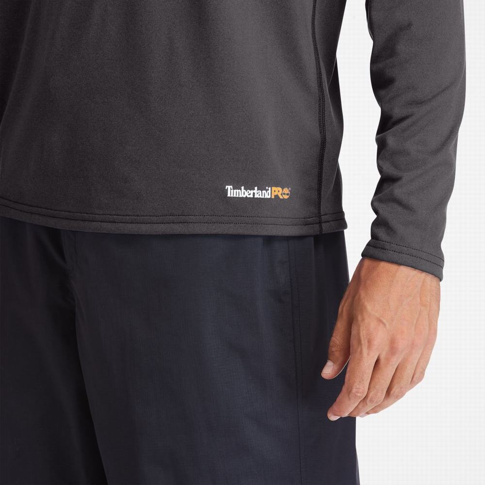 Timberland PRO® Wicking Good Sport Long-Sleeve Tişört Erkek Koyu Gri | TR-7140D