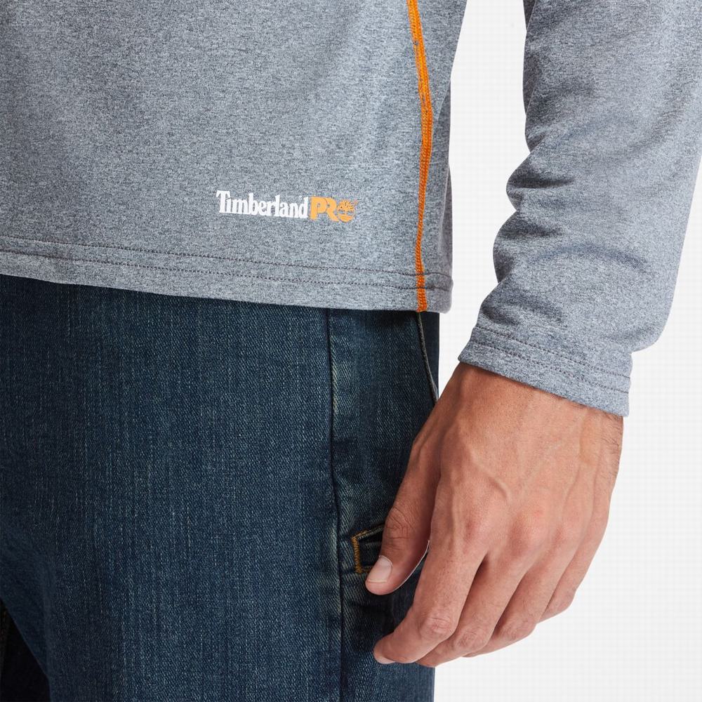 Timberland PRO® Wicking Good Sport Long-Sleeve Tişört Erkek Gri | TR-8160S