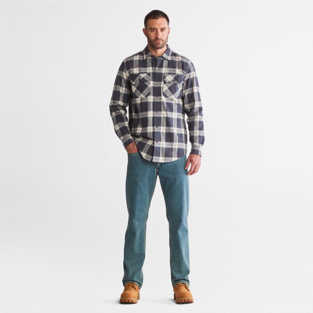 Timberland PRO® Woodfort Heavyweight Flannel İş Gömlek Erkek Ekose | TR-8615A