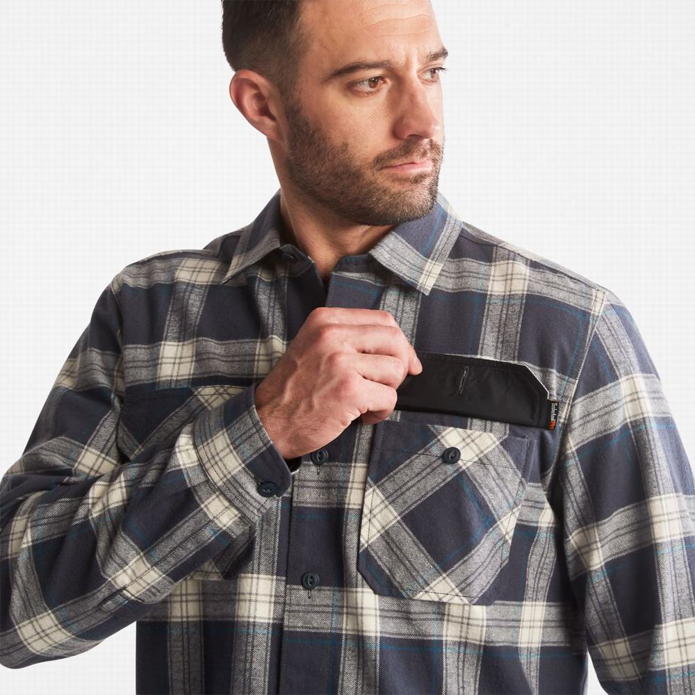 Timberland PRO® Woodfort Heavyweight Flannel İş Gömlek Erkek Ekose | TR-8615A