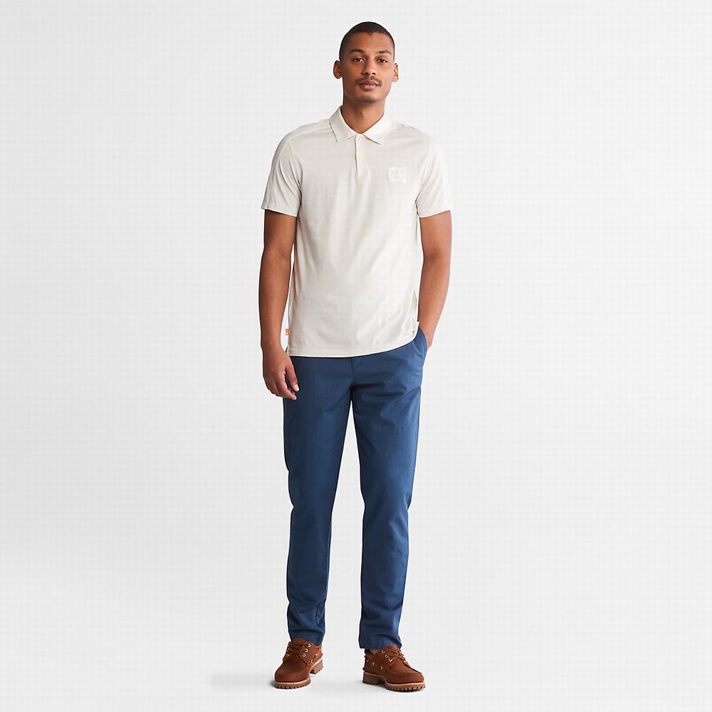 Timberland Pamuklu and Linen-Blend Jogger Pantolon Erkek Koyu Mavi | TR-1042K
