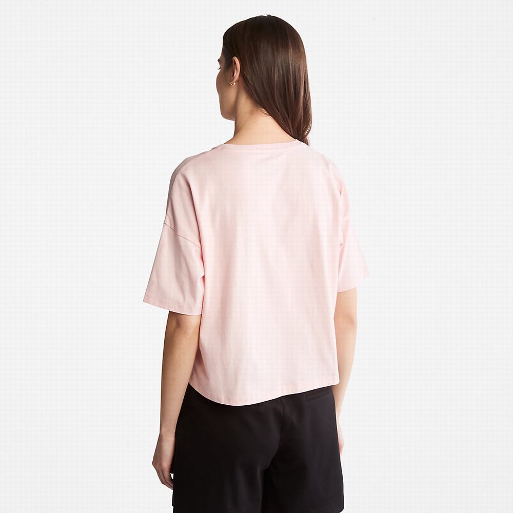 Timberland Pastel Tişört Kadın Pembe | TR-7261X