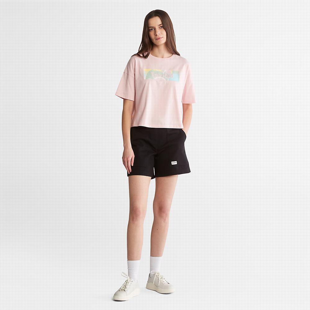 Timberland Pastel Tişört Kadın Pembe | TR-7261X