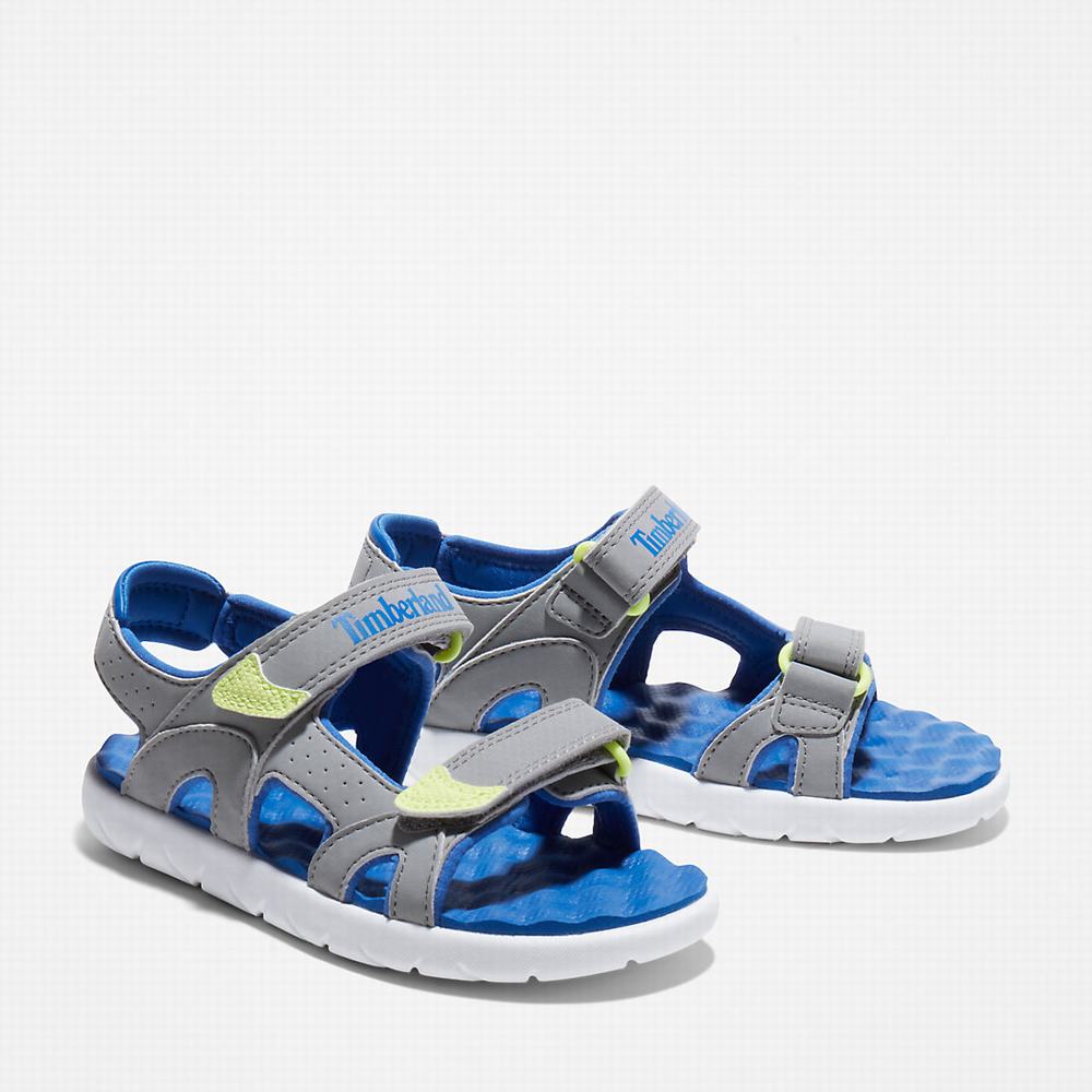 Timberland Perkins Row 2-Askılı Sandalet Çocuk Gri | TR-9678E
