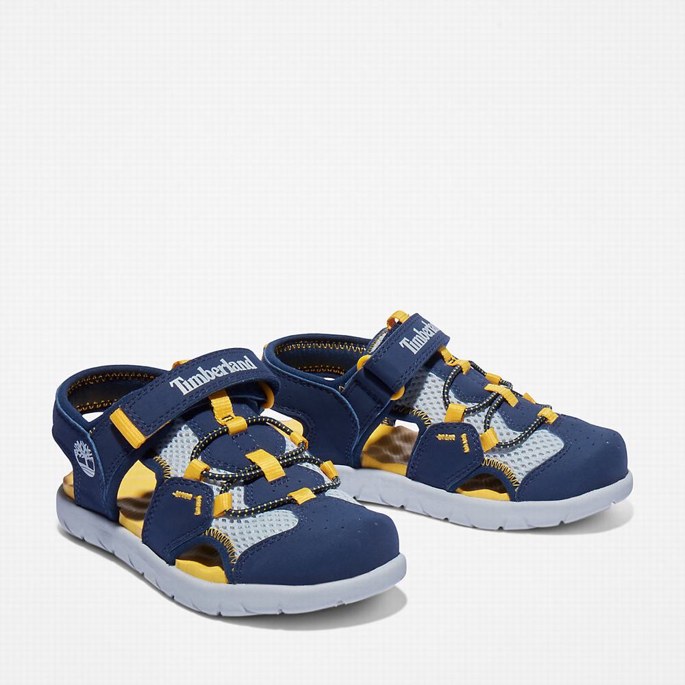 Timberland Perkins Row Fisherman Sandalet Çocuk Lacivert | TR-7305P