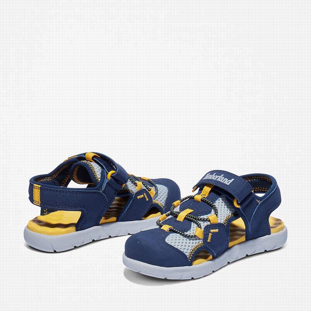 Timberland Perkins Row Fisherman Sandalet Çocuk Lacivert | TR-7305P