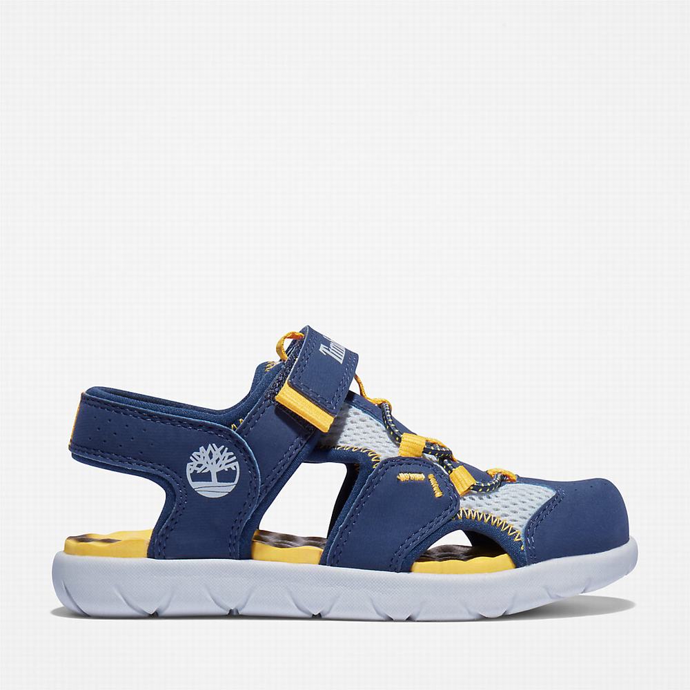Timberland Perkins Row Fisherman Sandalet Çocuk Lacivert | TR-7305P