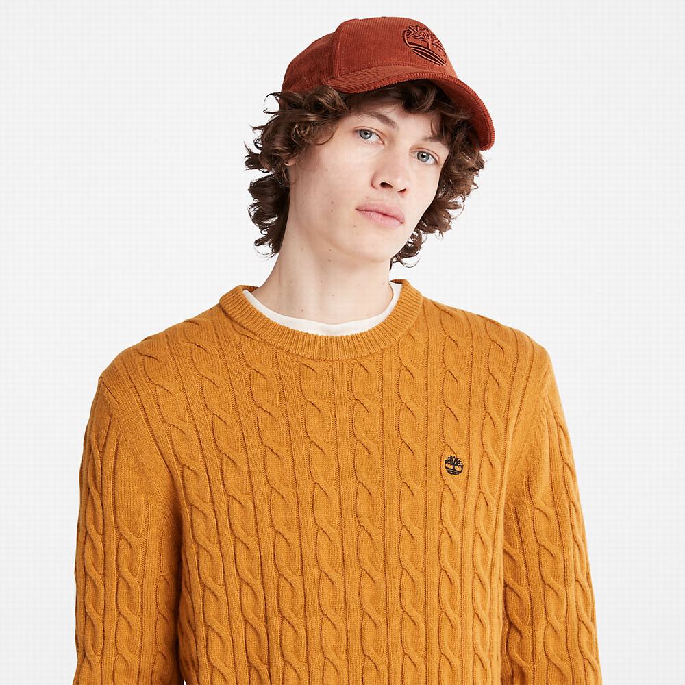 Timberland Phillips Brook Cable Kazak Erkek Sarı | TR-0345V