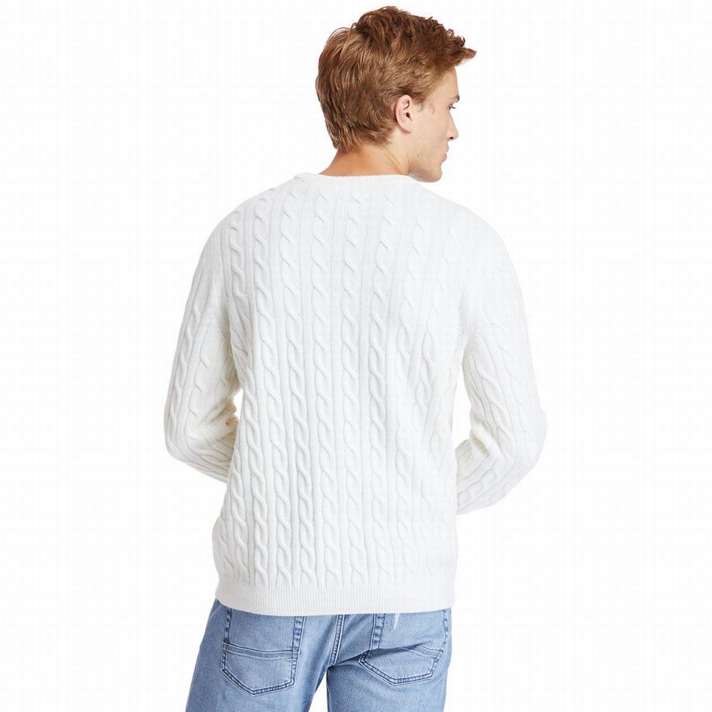 Timberland Phillips Brook Cable-knit Kazak Erkek Bej Rengi | TR-4368R