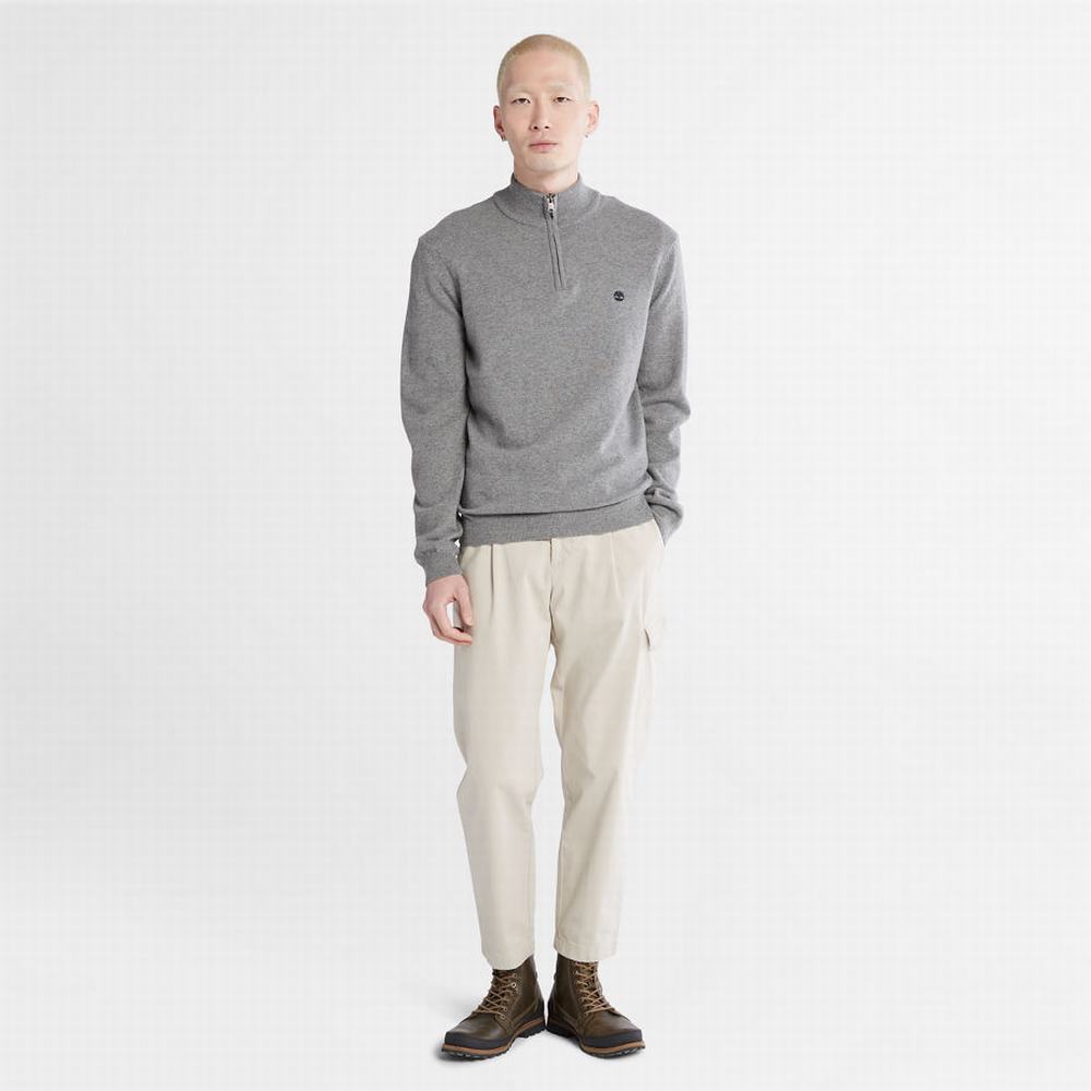Timberland Phillips Brook Lambswool Kazak Erkek Gri | TR-0168S