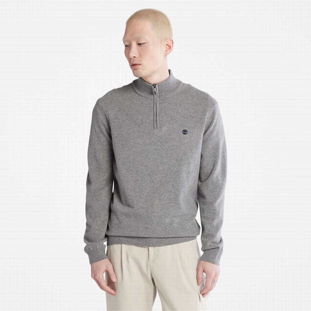 Timberland Phillips Brook Lambswool Kazak Erkek Gri | TR-0168S
