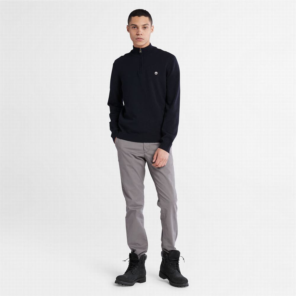 Timberland Phillips Brook Lambswool Kazak Erkek Lacivert | TR-6932A