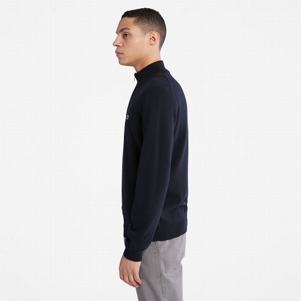 Timberland Phillips Brook Lambswool Kazak Erkek Lacivert | TR-6932A