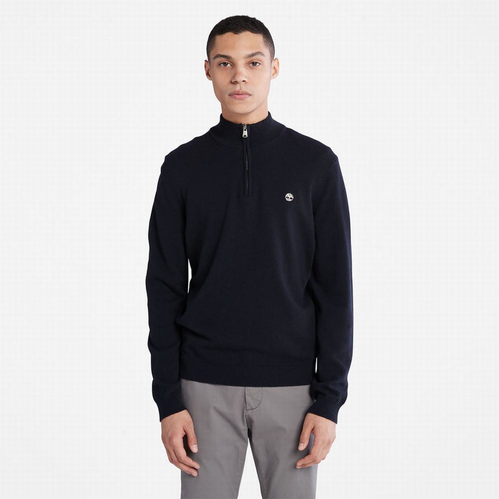 Timberland Phillips Brook Lambswool Kazak Erkek Lacivert | TR-6932A