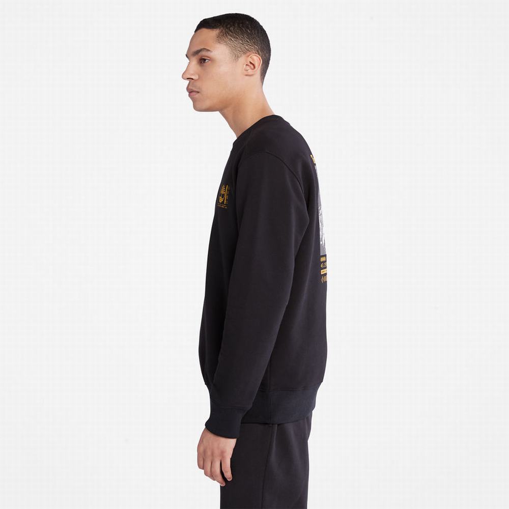 Timberland Photographic Crewneck Tişörtü Erkek Siyah | TR-3160N